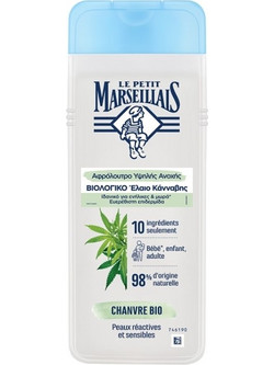 Le Petit Marseillais Bio Cannabis Oil Αφρόλουτρο Gel για Ευαίσθητο Δέρμα 400ml