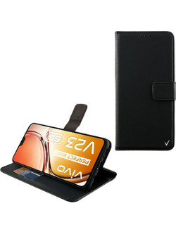 Volte-Tel Allure Magnet Book Stand Clip Θήκη Wallet Black (Vivo V23 5G)