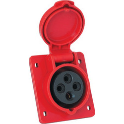 INDUSTRIAL SOCKET FOR FLUSH MOUNTING HT-414 16A IP44 3P+E 400V - 37414
