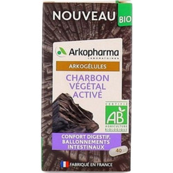 Arkopharma Arkocaps Φυτικός Άνθρακας Πεπτικό Βοήθημα 45 Κάψουλες