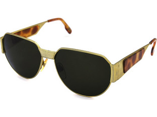 Fedon A310 355 Γυναικεία Γυαλιά Ηλίου Aviator Κοκάλινα Χρυσά με Μαύρο Polarized Φακό