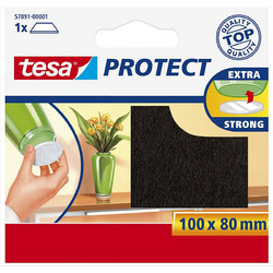 Tesa Τσοχάκια Τετράγωνα 100x80mm Καφέ