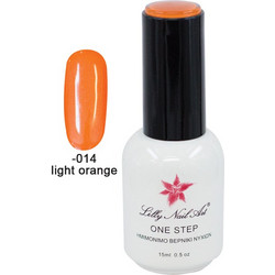 Lilly Nail Art One Step Light Orange Ημιμόνιμο Βερνίκι Νυχιών 15ml
