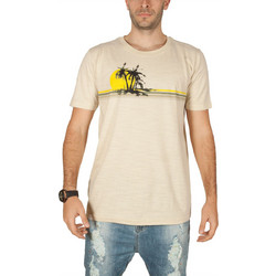 Anerkjendt Rod ανδρικό t-shirt εκρού μελανζέ 9218329-ec