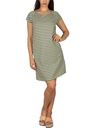 Soft Rebels Stella Mini Καλοκαιρινό Καθημερινό Φόρεμα Χακί 317-304