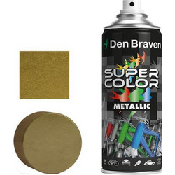 Den Braven Super Color Metallic Σπρέι Βαφής Χρυσό Metallize 400ml