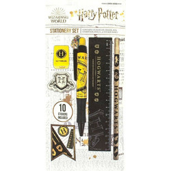 Blue Sky Studios Harry Potter Stationery Pouch Παιδικό Σετ Γραφικής Ύλης με Μολύβι, Ξύστρα, Γόμα, Σημειωματάριο, Στυλό, Χάρακα και Κασετίνα Hogwarts (HP149342)
