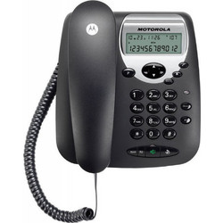 Motorola CT2 Ενσύρματο Τηλέφωνο με Ανοιχτή Ακρόαση για Ηλικιωμένους Μαύρο