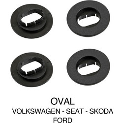 Κουμπώματα Κλιπς Για Πατάκια Volkswagen, Seat, Skoda, Ford (Οβάλ) - 4 Τεμ. LAMPA L2299.5