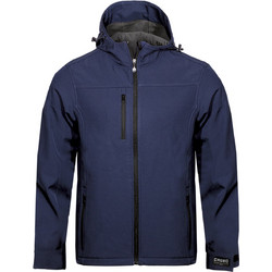 FAGEO Jacket Softshell Mε Κουκούλα Μπλε Unisex (006418-BLUE)