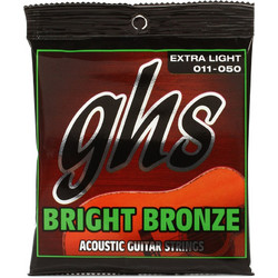 GHS BB20X Σετ 6 Χορδές Ακουστικής Κιθάρας 80/20 Bronze 11-50" Extra Light Tension