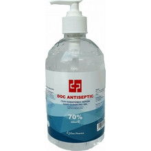 Doc Pharma Doc Antiseptic Αντισηπτικό Gel Χεριών με Αντλία 500ml