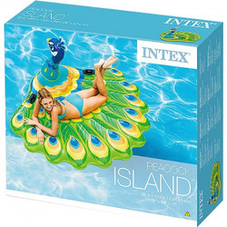 Intex Peacock Island Φουσκωτό Ride On Θαλάσσης 193cm 57250