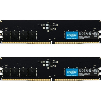 Crucial 32GB (2X16GB) DDR5 RAM 4800MHz C40 Black | BestPrice.gr