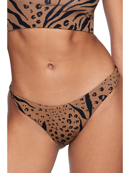 Hurley Bikini Slip Animal Print Καφέ HB1146D-210