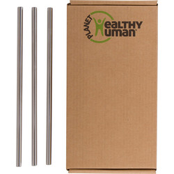 Healthy Human 3 Piece Straw Set Καλαμάκια Μεταλλικά (HH0134)