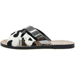 PONY SKIN FLAT SANDALS WOMEN KOTRIS