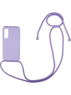 Technovo Silicone Case Lace Xiaomi Redmi Note 9 Λιλά
