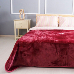 Κουβέρτα βελούδινη μονή 160x220cm deluxe Joli 1800gr Κόκκινο