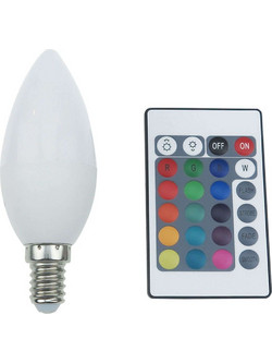 Λαμπτήρας Led Smart C37414RGBWN E14 4W RGB/3000K 300lm White Aca