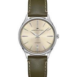 Hamilton Jazzmaster Ανδρικό Ρολόι Αυτόματο με Λαδί Δερμάτινο Λουράκι H38525811