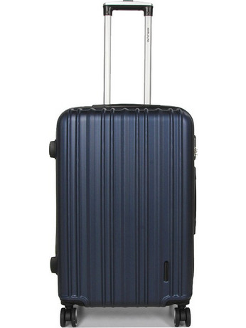 Worldline 27521-03 Βαλίτσα Μεσαία 65x43x27cm με 4 Ρόδες Navy Μπλε