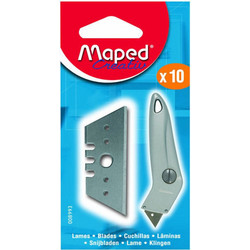 Ανταλλακτικές λάμες Maped για λοξό κοπίδι σετ 10τμχ σε blister (008993)