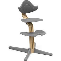 Stokke Nomi Oak Καρεκλάκι Φαγητού με Ροδάκια Γκρι