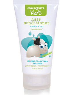 Macrovita Kids Hair Μέλι & Βρώμη Παιδικό Φυτικό Conditioner για Επανόρθωση 150ml