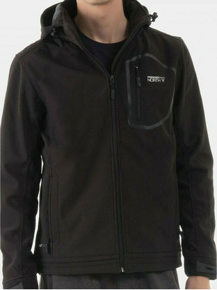 Magnetic North Αθλητικό Ανδρικό Μπουφάν Χειμωνιάτικο Softshell Μαύρο 50016