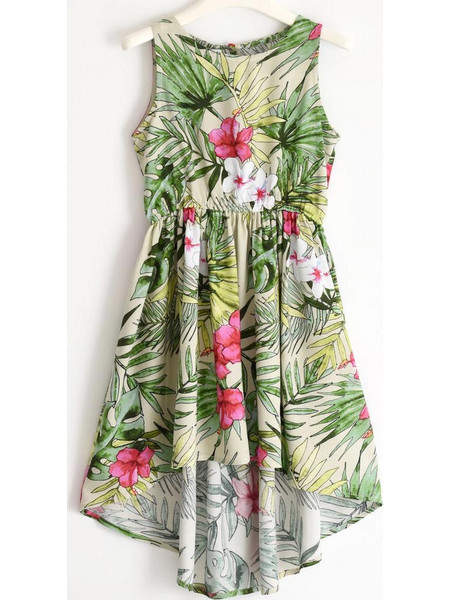 Ido Φόρεμα Woven Dress Sleeveless J85300-6MT2 Πράσινο Κορίτσι