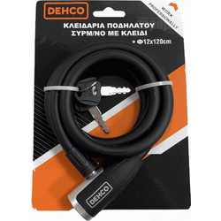 Dehco Κλειδαριά Ποδηλάτου Κουλούρα με Κλειδί O12x1200mm