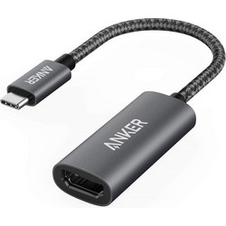 Anker Μετατροπέας Αλουμινίου USB-C male σε HDMI female Γκρι (A83120A1)