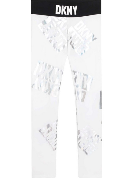 DKNY Κολάν D34A83/10P S Λευκό Regular Fit
