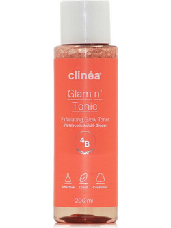 Clinea Glam n' Tonic Exfoliating Toning Lotion 200ml