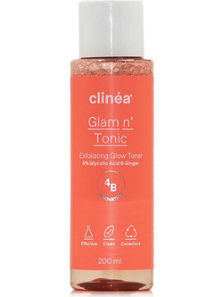 Clinea Glam n' Tonic Exfoliating Toning Lotion Μανδελικό Peeling Προσώπου 200ml