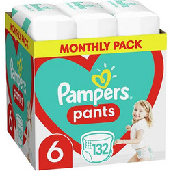 Pampers Pants Monthly Pack Πάνες Βρακάκι No6 14-19kg 132τμχ