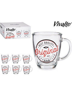 Vivalto Γυάλινη κούπα με χερούλι Original 320ml