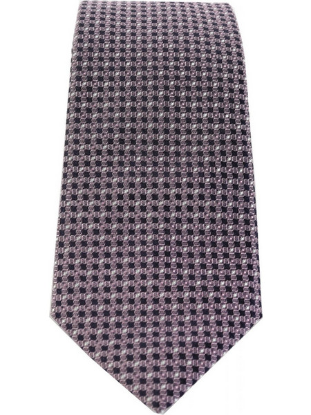 BOSS ΓΡΑΒΑΤΑ H-TIE 7.5CM-222 ΜΙΚΡΟΣΧΕΔΙΟ ΛΙΛΑ-ΜΑΥΡΟ