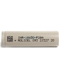 Molicel Lithium Ion 18650 Battery 2800mAh / 35A (INR18650-P28A)