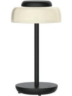 Φωτιστικό γραφείου led 3,3W θερμό φως 3000Κ 100lumens επαναφορτιζόμενο κομοδίνου μαύρο επιτραπέζιο τύπου πορτατιφ ντιμαριζόμενο (dimmable)