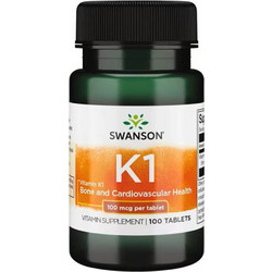 Swanson Vitamin K-1 100mcg 100 Ταμπλέτες