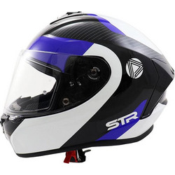 Str Norma Libra Black / White / Blue Κράνος Μηχανής Full Face 1500gr