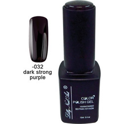 Lilly Nail Art Color Gel Dark Strong Purple Ημιμόνιμο Βερνίκι Νυχιών 12ml