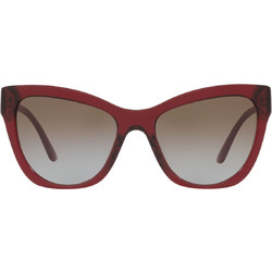 Versace VE 4417U 388/89 Γυναικεία Γυαλιά Ηλίου Πεταλούδα Κοκάλινα Κόκκινα με Καφέ Degradee Φακό