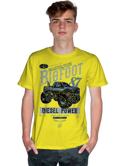 BIG FOOT DIESEL POWER (Κοντομάνικο Ανδρικό / Unisex) - Lemon