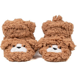 Cozy Sole Dog Βρεφικά Παντοφλάκια Αγκαλιάς Καφέ 30050