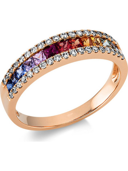Ροζ Χρυσός 18Κ - 0.66ct / 0.26ct