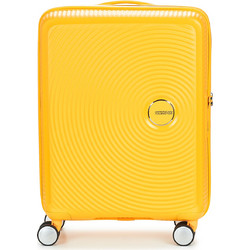 American Tourister Soundbox Expandable Βαλίτσα Καμπίνας 55x40x20cm με 4 Ρόδες Κίτρινη
