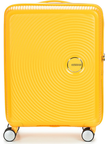 American Tourister Soundbox Expandable Βαλίτσα Καμπίνας 55x40x20cm με 4 Ρόδες Κίτρινη